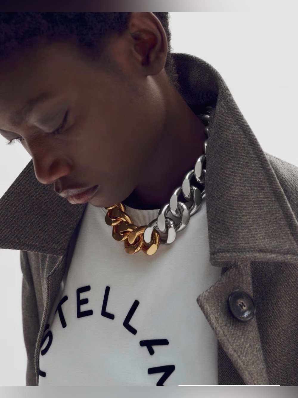 STELLA MCCARTNEY H&M TWO-TONE NECKLACE - Picture 2 of 5
